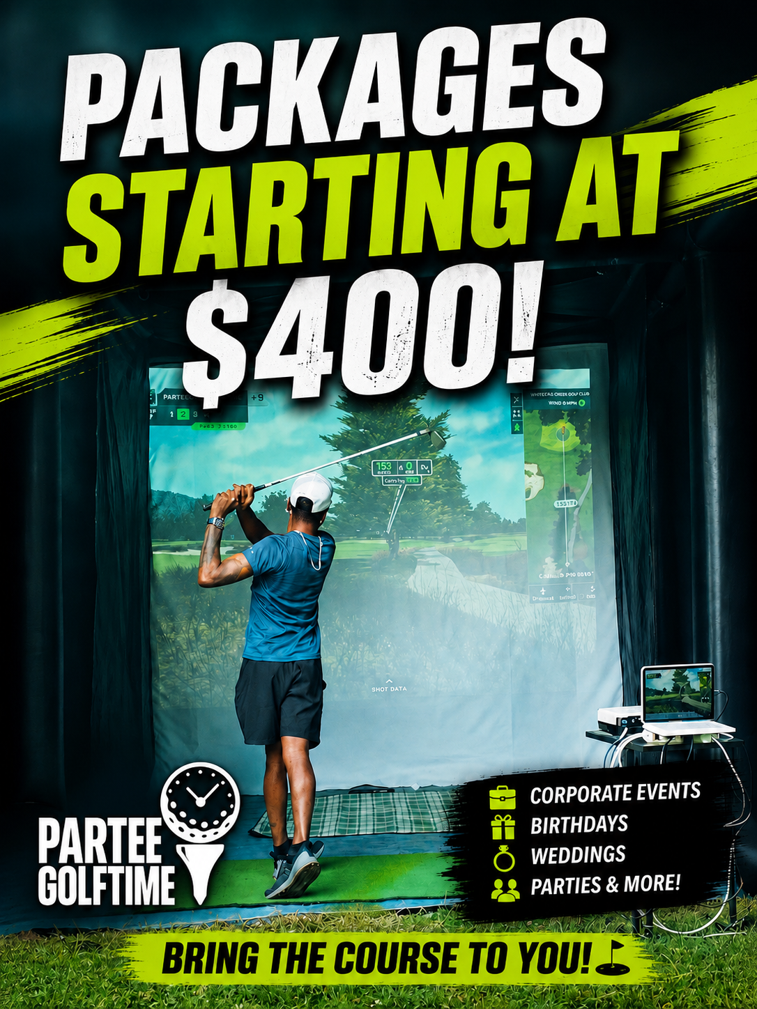 Golf simulator experience